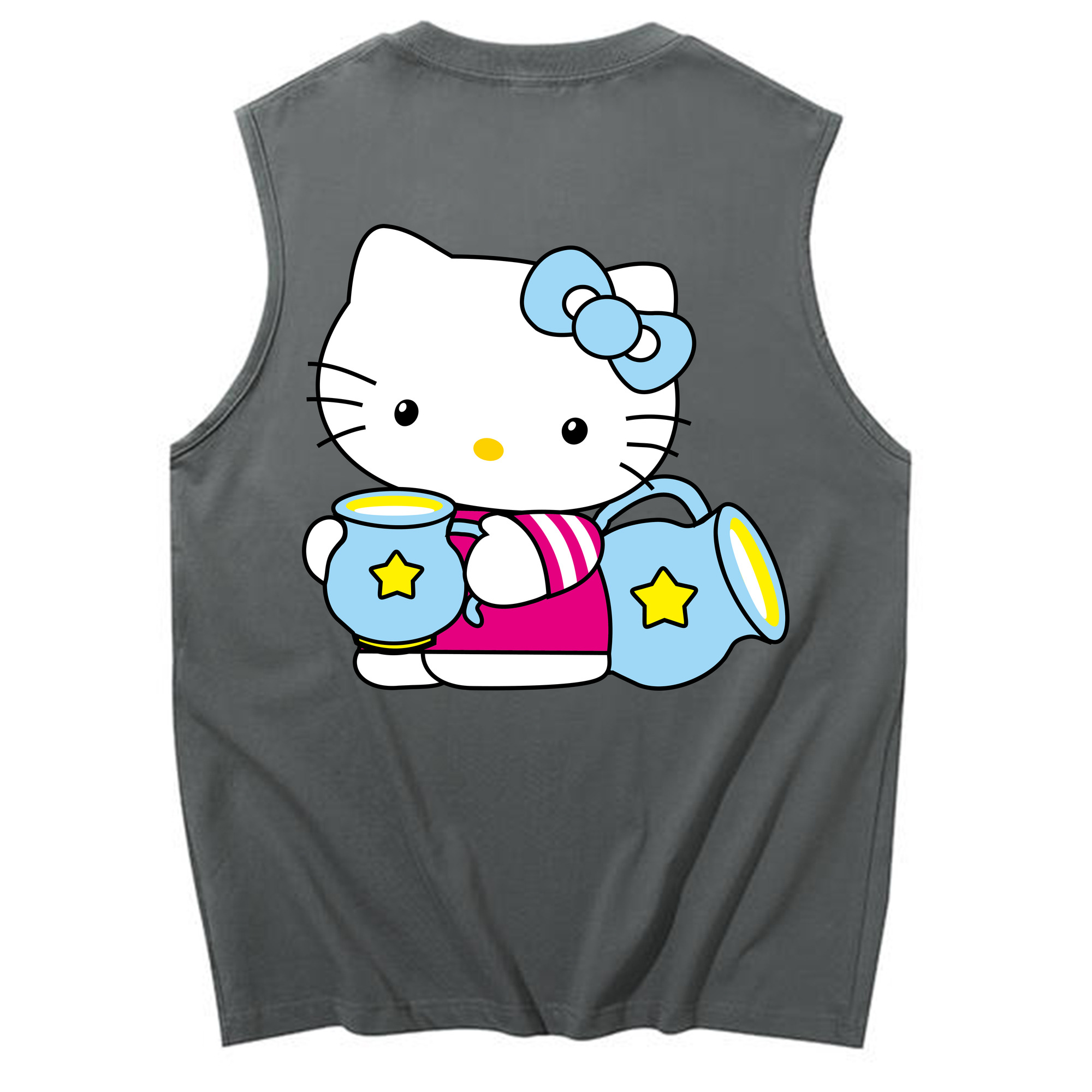 （画像用） Hello Kitty ハローキティ コットン100％タンクトップ（背面プリント）